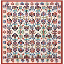 Bursa İpek Taba Iznik Desen Ipek Eşarp