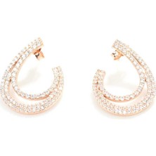 925 Ayar Gümüş Pırlanta Işıltısı Küpe