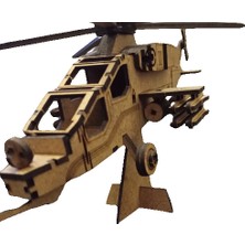 TLR Hobi Tlrhobi  Atak T129 Helikopter Ahşap Maket