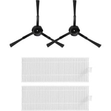 Srfn Ticaret 360 Vacuum Mop Cleaner S10 Uyumlu 2 x Yan Fırça 2 x Hepa Filtre Yedek Parça Seti
