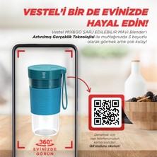 Vestel Mıx&go Sarj Edilebilir Mavi Blender