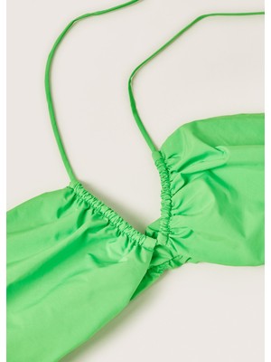 Mango Drapeli Bikini Üstü