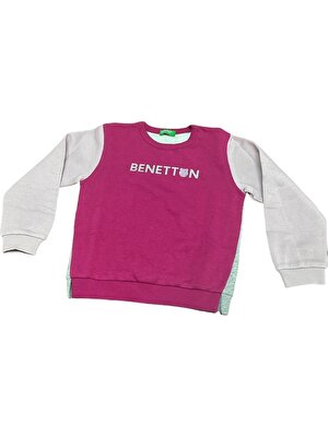 Benetton Çocuk Sweatshirt 39M2G10BB Vişne Çürüğü