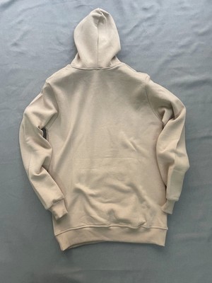 Bugia Youth Baskılı Bej Erkek Kapüşonlu 3 Iplik Şardonlu Ribanalı Kanguru Cepli Sweatshirt Hoodie