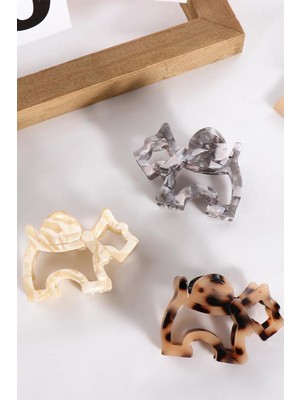 New Obsessions Agatha Köpek Lüks Asetat Mandal Toka 3'lü Paket