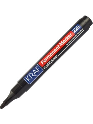 Kraf Permanent Markör Yuvarlak Uc 220 Siyah