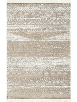 Cool Halı Cool Halı Perla Pr 06 Natural Çift Taraf Pamuk Banyo Balkon Kilim Makinede Yıkanabilir Mutfak Kilimi