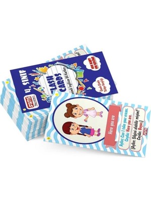 Sms Yayınları 4. Sınıf İngilizce Dil Kartları Flash Cards Eğitim Amaçlı 100 Sayfa Set