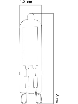 G9 COB LED AMPUL CAM 3W 3000k Gün Işığı ERD-275