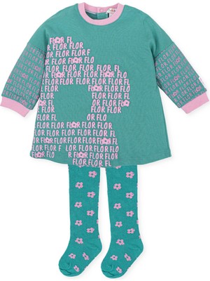 Agatha Ruiz de la Prada Çiçekli 2li Elbise - Çorap Set