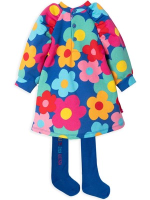 Agatha Ruiz de la Prada Renkli Çiçekli 2li Elbise - Çorap Set