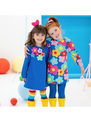 Agatha Ruiz de la Prada Renkli Çiçekli 2li Elbise - Çorap Set