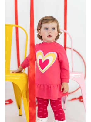 Agatha Ruiz de la Prada Kalp Aplikeli Elbise - Çorap Set