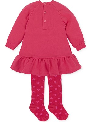 Agatha Ruiz de la Prada Kalp Aplikeli Elbise - Çorap Set