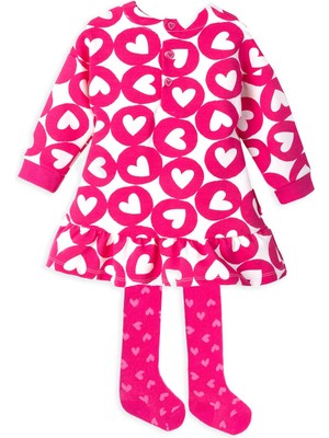 Agatha Ruiz de la Prada Kalp Desenli Elbise - Çorap Set