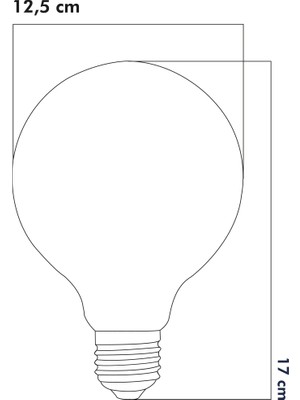 E27 LED FİLAMANLI RUSTIK AMPUL G125 OPAL CAM 9W 3000k Gün Işığı ERD-233