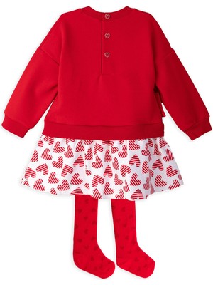 Agatha Ruiz de la Prada Kırmızı 2li Elbise - Çorap Set