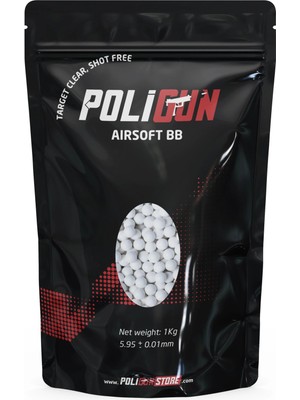 Poligun 0.20GR Airsoft BB 1kg Hızlı Çıkış ve Yüksek Kalite ile Tasarlanmış Mermi