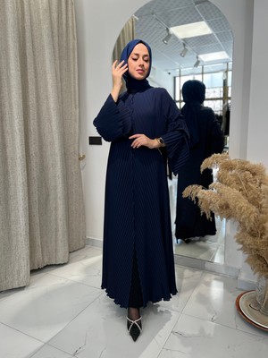 Pıeef 2415 Lacivert Akor Abaya