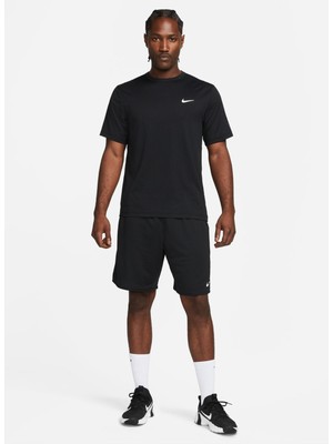 Nike Bisiklet Yaka Düz Siyah Erkek T-Shirt DV9839-010 M Nk Df Uv Hyverse Ss
