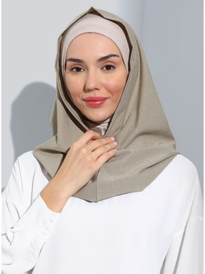 Ecardin ST300-SİMLİ Abiye Hijab 11 Bej - Bej -