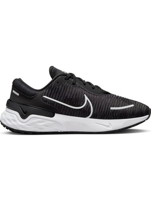 Nike Siyah - Gri - Gümüş Kadın Deri Koşu Ayakkabısı DR2682-002 W Nıke Renew Run 4