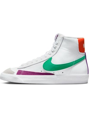 Nike Beyaz - Mor Kadın Lifestyle Ayakkabı CZ1055-123 W Blazer Mıd '77