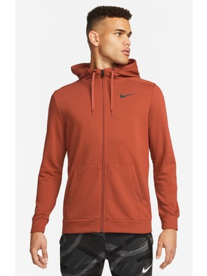 Nike Turuncu Erkek Yuvarlak Yaka Regular Fit Sweatshirt CZ6376-832 M Nk Df Hdıe Fz Fl