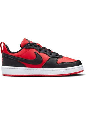 Nike Siyah - Kırmızı Erkek Çocuk Yürüyüş Ayakkabısı DV5456-600 Court Borough Low Gs