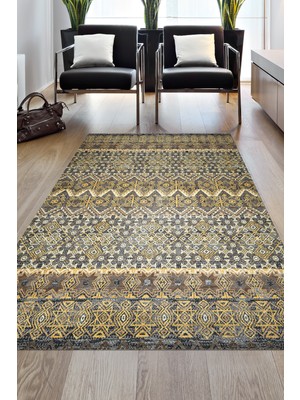 Dekoreko Dijital Salon Halısı Trend Keçe Kaymaz Taban Iskandinav Judie Renkli