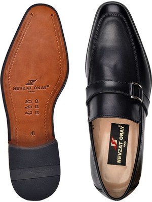 Siyah Klasik Loafer Erkek Ayakkabı -9048-