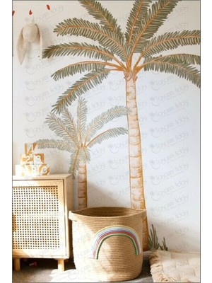 Tasarım Adası Bohem Palmiye Ağaç Duvar Sticker