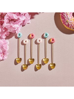 Pink&More 6'lı Kalp Çay Kaşığı