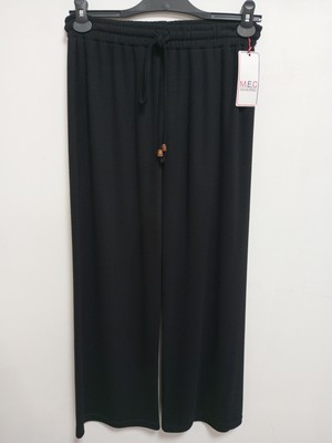 Akşen Giyim Büyük Beden Tesettüre  Uygun Dört Mevsim Fitilli  Pamuk Dokuma Kumaş Palazzo  Pantolon