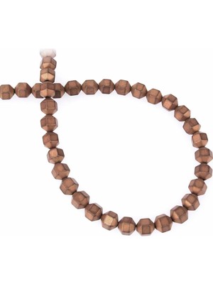 Uçar Doğal Taş Hematit Doğal Taş Mat Kahverengi Özel Kesim 8x8mm Dizi [AA]