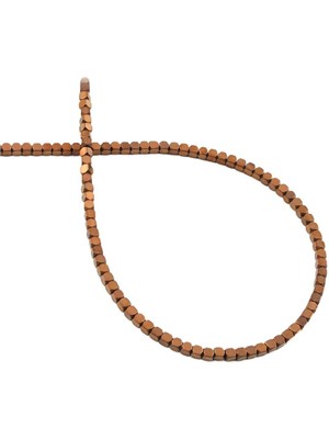 Uçar Doğal Taş Hematit Doğal Taş Parlak Kahverengi Köşeli Küp Kesim 2x2mm Dizi [AA]