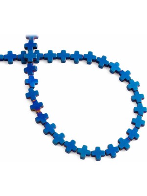 Uçar Doğal Taş Hematit Doğal Taş Mat Mavi Artı Kesim 6mm Dizi