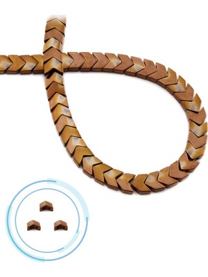 Uçar Doğal Taş Hematit Doğal Taş Parlak Kahverengi Çavuş Kesim 6x3mm Dizi [AA]