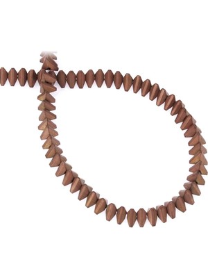 Uçar Doğal Taş Hematit Doğal Taş Mat Kahverengi Üçgen Kesm 6X3MM Dizi