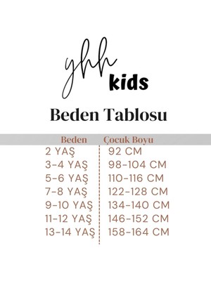 Yhh Kids  Çocuk Kışlık Tayt Içi Şardonlu Penye %100 Pamuklu Siyah