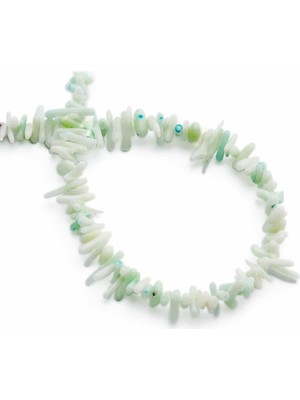 Uçar Doğal Taş Dal Mercan Doğal Taş Parlak Açık Mavi Dizi