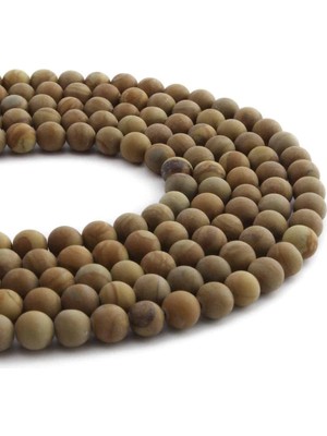 Uçar Doğal Taş Jasper Doğal Taş Mat Küre Kesim 6mm Dizi