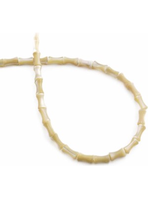 Uçar Doğal Taş Sedef Doğal Taş Parlak Kahverengi Kemik Kesim 4x7mm Dizi [AA]