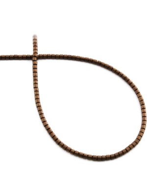 Uçar Doğal Taş Hematit Doğal Taş Mat Kahverengi Silindir Kesim 2mm Dizi [AA]