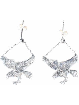 925 Ayar Gümüş Kartal Küpe