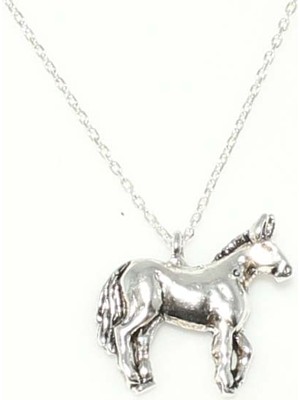 925 ayar Gümüş Atlı Kolye