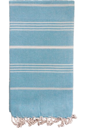 Blue Turkish Beach Towel Sultan – Puskul Textile