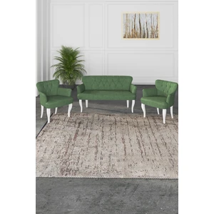 Gada Grup Gadagrup Kolu Çay Seti Koltuk Takımı, Salon Balkon Takımı(2+1+1 Beyaz Ayak)