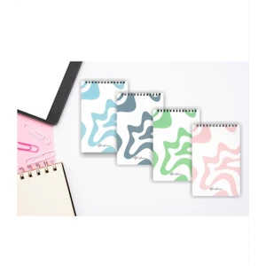 Akıllı Adam Yayınları Line Üstten Spiralli New Series 4'lü Çizgili Defter Seti 13 x 20 cm 48 Yaprak