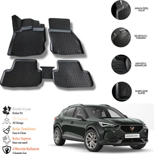 Cupra Formentor 2025 3D Havuzlu Paspas Otl